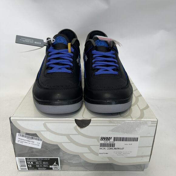 Off-White x Nike Air Jordan 2 SP Low “Black Varsity Royal” main image 4